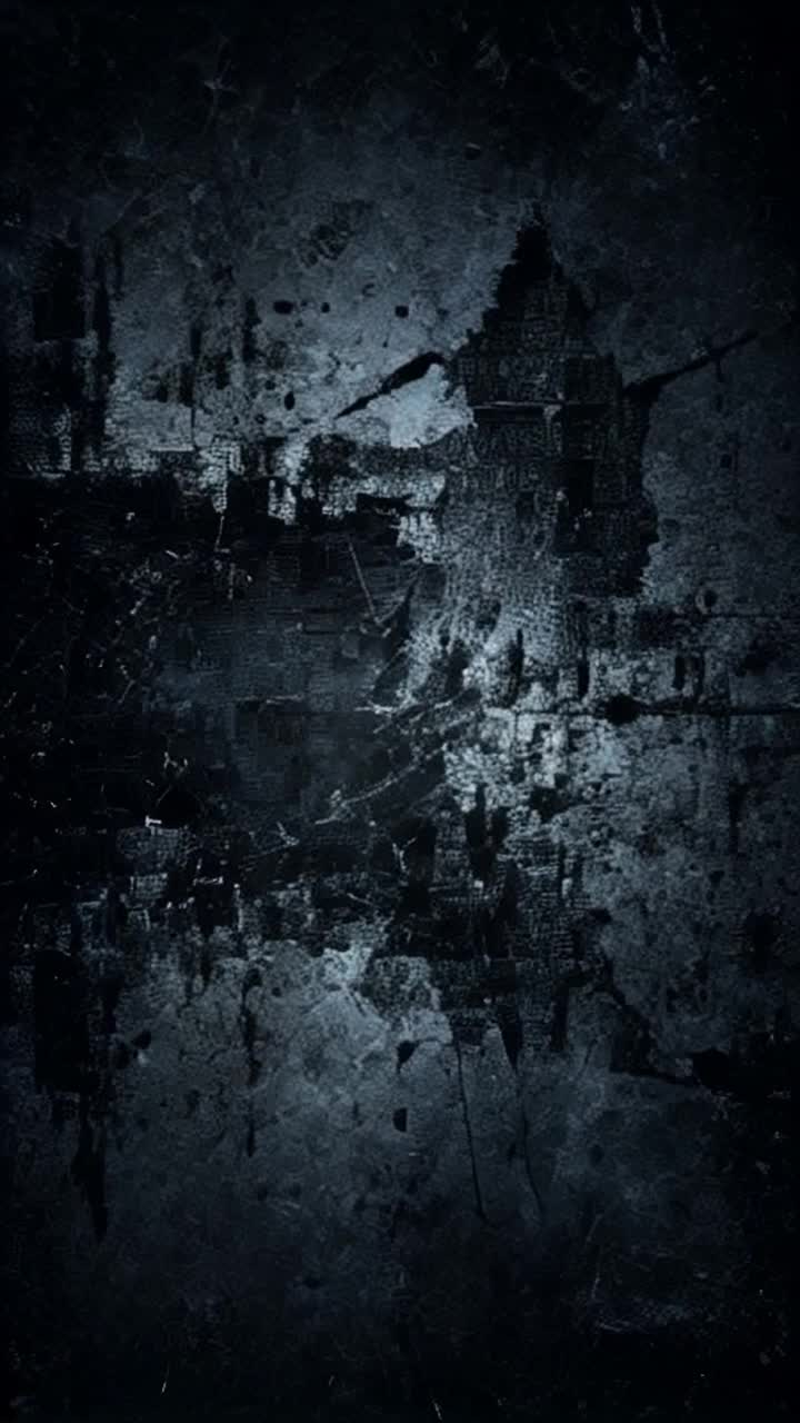 Echoes In The Void, album cover art, techno occult ritual vibes, dark synth wave accents on a deteriorating textured surface all glitchy and gritty 
