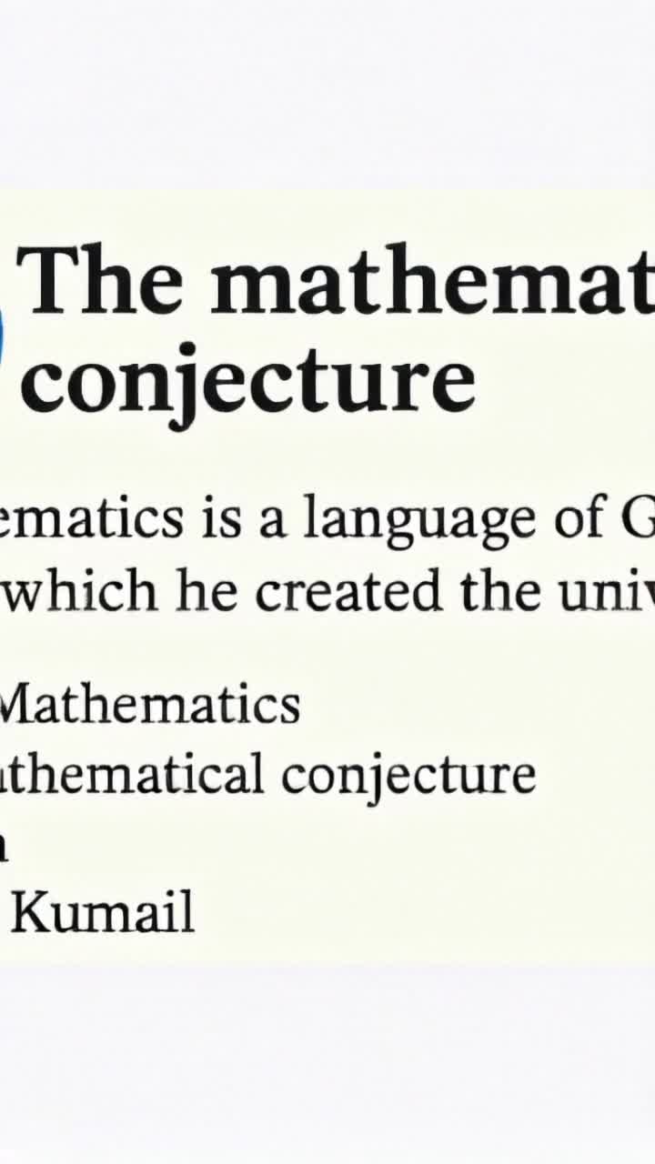 It is same as the case was mathematical study by trying to explain the concept of numbers 