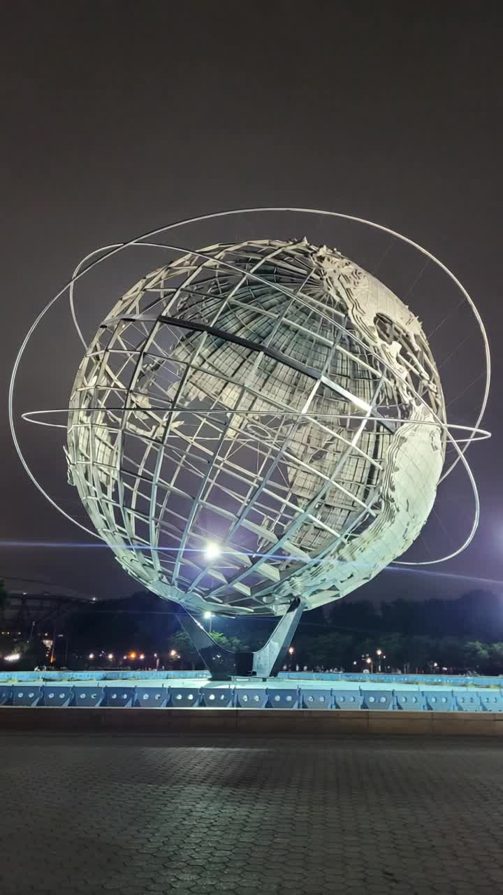 Spinning globe with missiles shooting out of it in all directions 