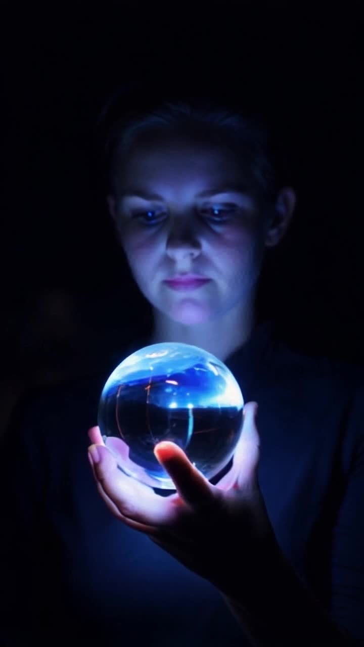 Look into a crystal ball and see into the future mesmerizing 