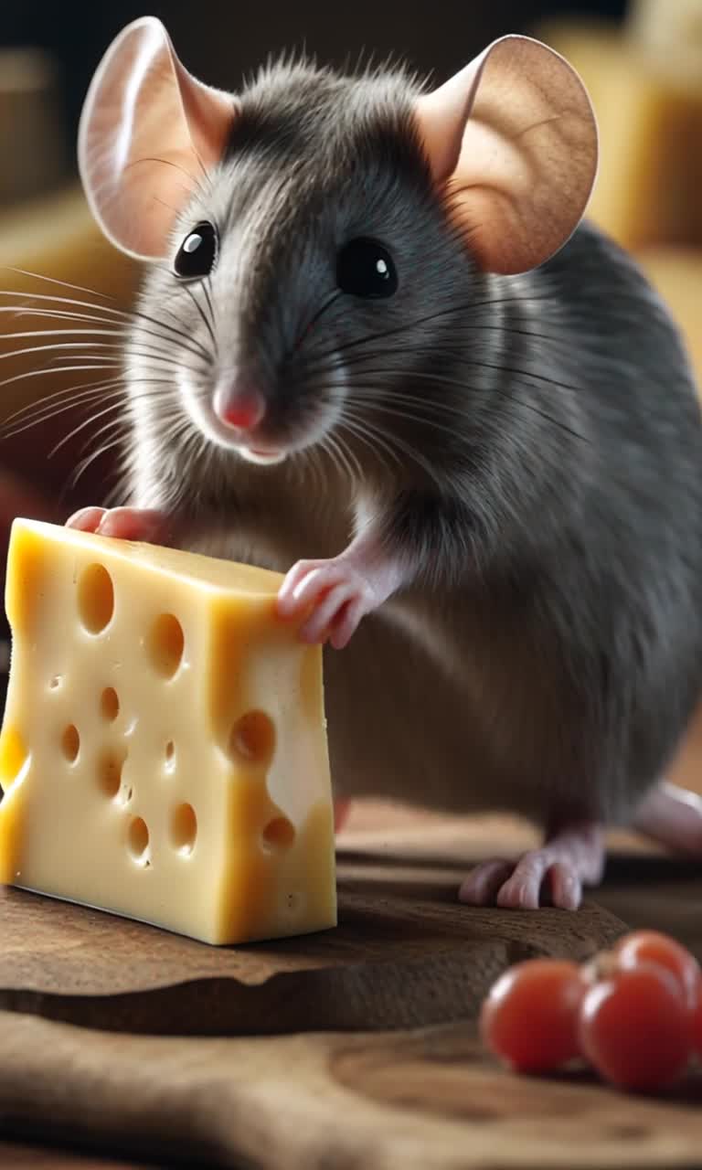 Envision a mouse carrying pack a prized piece of glorious cheese