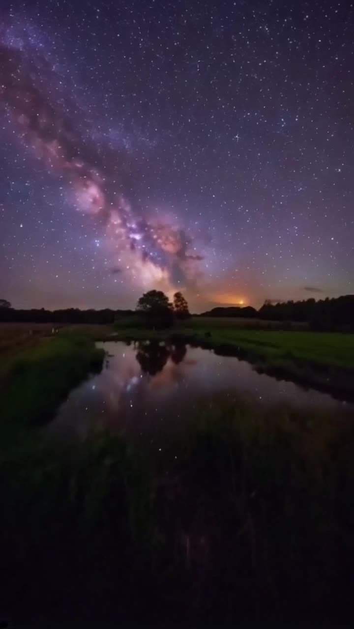 fpv Dream Journey Through Stars and Fields