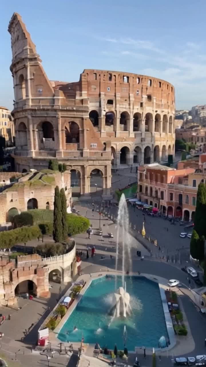Realiza un video de Roma Italia que contenga imgenes emblemticos de la ciudad y que tenga un audio de almenos un minuto de duracion y espaol y que muestre lugares ,hoteles, transporte, y restaurante econmicos para los turistas 