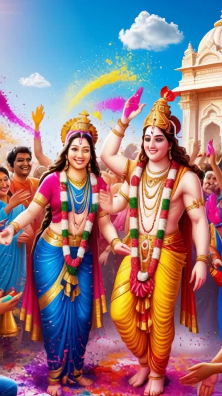 Doing indian classical folk dance 