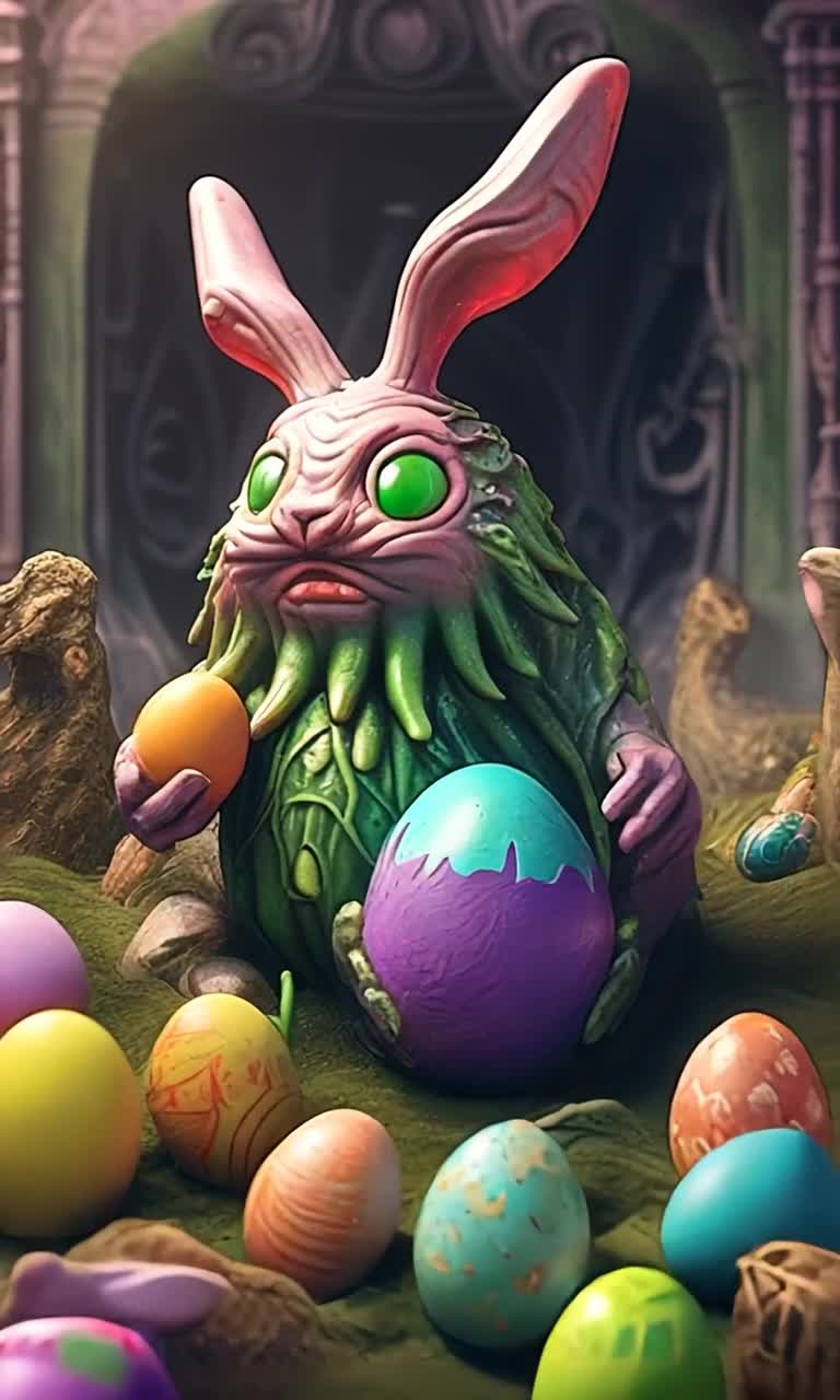 Lovecraftian Easter, Cthulhu Easter Bunny, Cthulhu Easter eggs