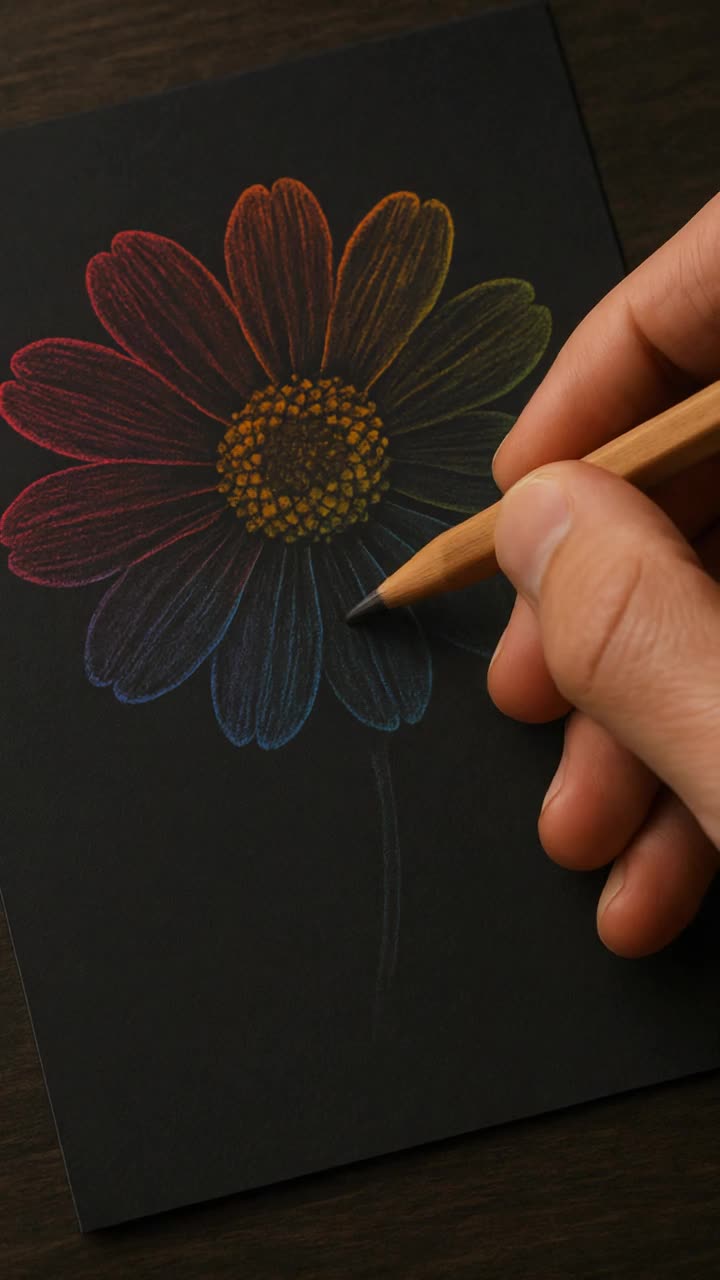 drawing a flower