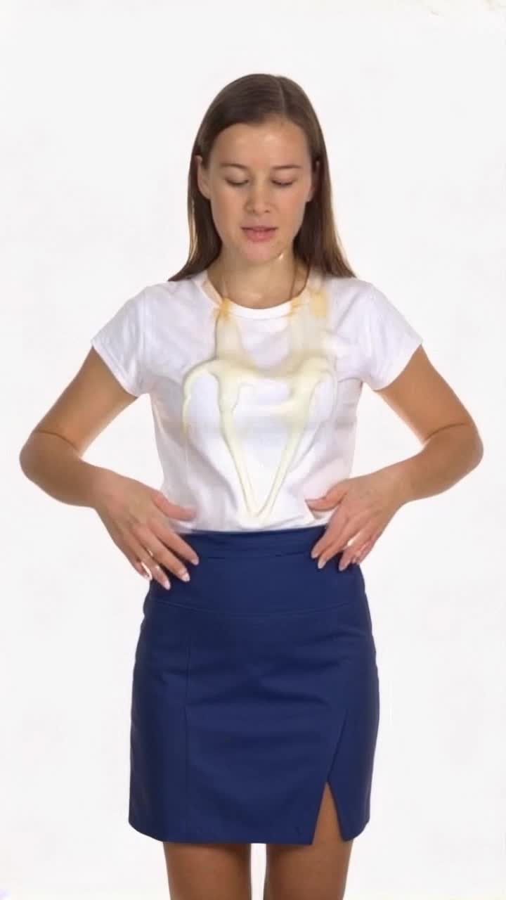 Grade school teacher has been teaching about Hungary and is oozing white liquid from underneath her miniskirt and now she cant stop it from oozing and its talking over her mind 