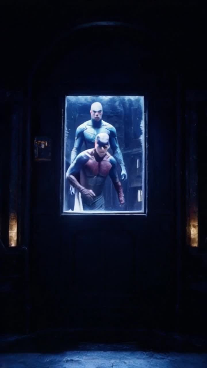 Cobblepot stormed into the dimly lit room, a mix of determination and urgency burning in his eyes as he confronted Akasha, who stood frozen, the shimmering portal flickering behind her Magneto hovered beside Cobblepot, his presence amplifying the moment as he demanded answers, each word echoing with intensity, pressing Akasha to reveal how she had become trapped in this strange dimension Akashas expression shifted from bewilderment to defiance as she fought to piece together fragmented memories, her voice rising as she vowed to uncover the truth and escape the grasp of this mysterious world together with her brother and the formidable figure beside him