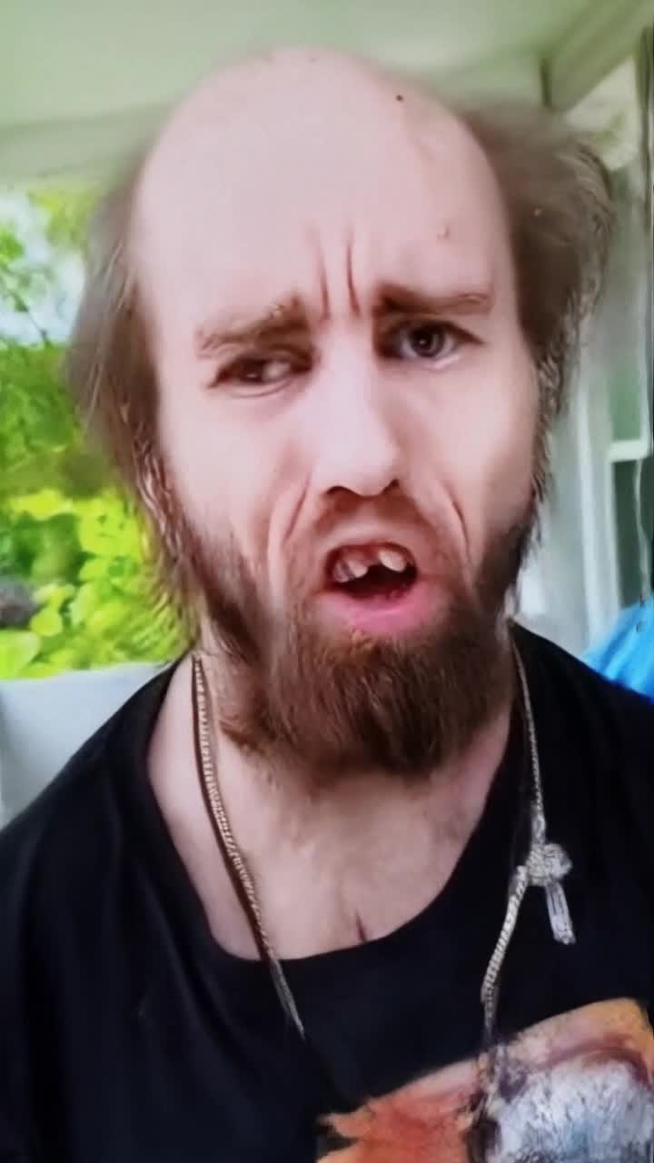 Cyraxx yelling insults from the porch, 