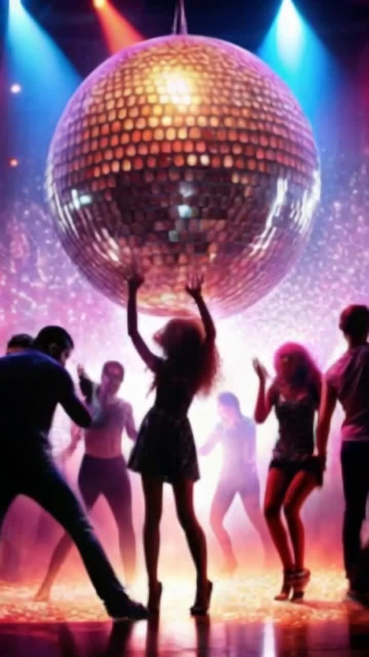 disco dancing people