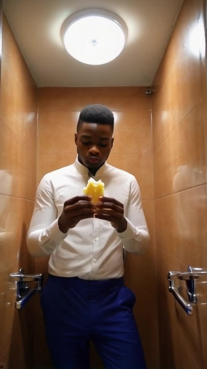 Michael Jackson eating light fractals in a bathroom stall 