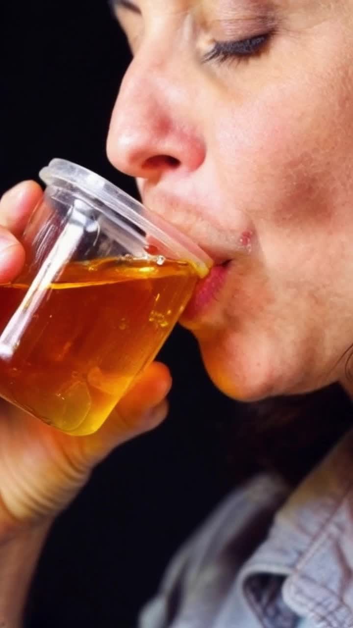 Jassy jatere tomando miel