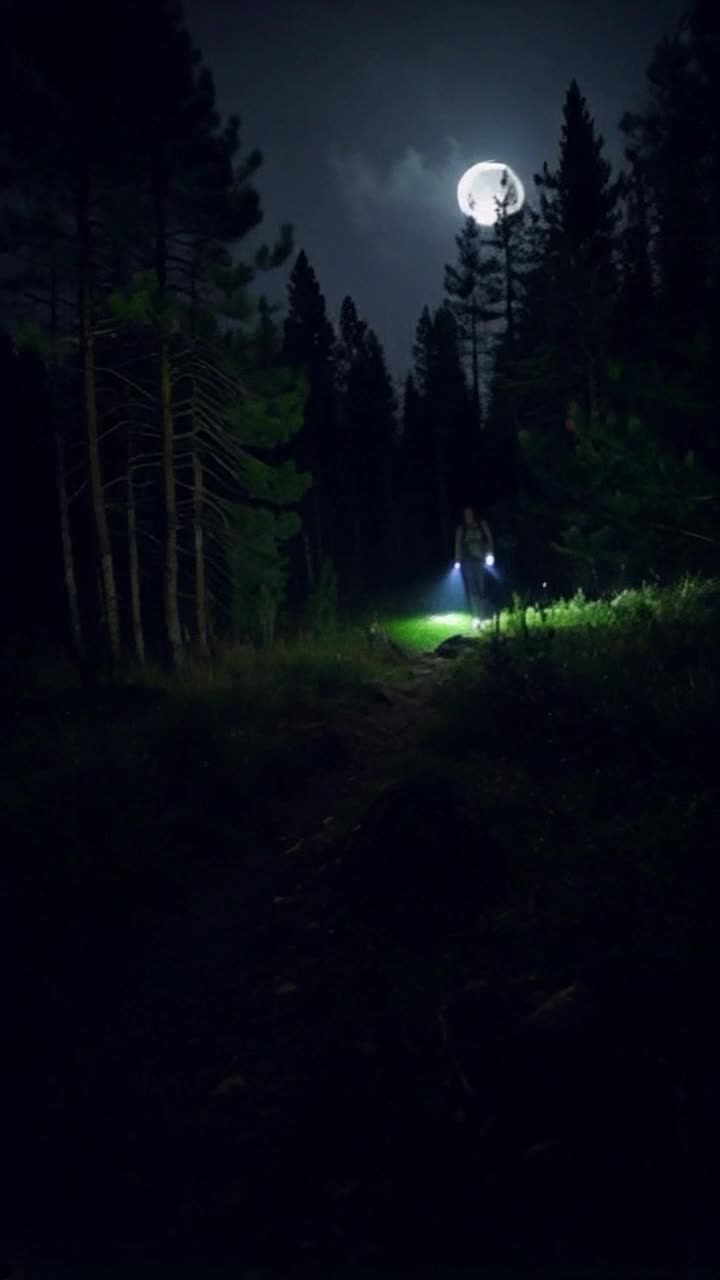 Paranormal outdoorsman sprinting through moonlit forest shadows call echoing into night Shortround trailing closely behind determination in their eyes charging toward darkened ancient ruins pulsing with mysterious energy fog creeping around gnarled trees stars obscured by swirling clouds tense atmosphere filled with electric anticipation whispers of long-forgotten spirits stirring in the air heady mix of pine and damp earth palpable fear and bravery intertwining as adventure unfolds