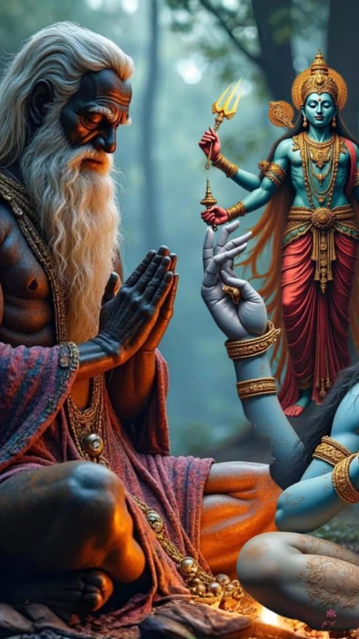 Spirit master igniting good spiritual prayer, with the gods dancing 