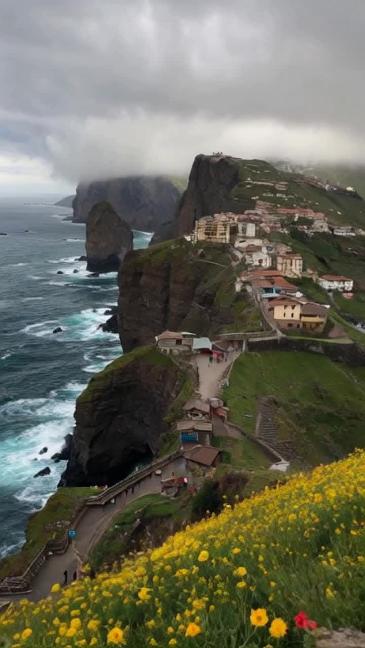 Dramatic landscapes of Italys rugged mountains majestic coastal cliffs crumbling infrastructure forlorn villages struggling against nature ominous clouds loom overhead furious waves crash on rocky shores as figures navigate treacherous paths uncovering the harsh realities revealing resilience amidst adversity vibrant splashes of color in fields of wildflowers juxtapose with desolation remote hilltop towns cling desperately to cliffs as storms brew in the distance shadowy forests harbor secrets of past disasters stark contrasts between beauty and struggle echo throughout Italys troubled geography