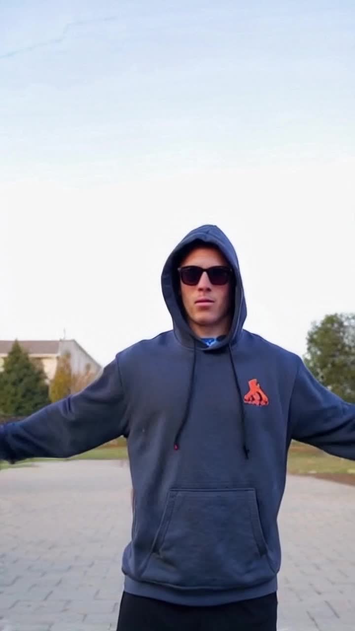Sybau guy doing hood mr beast trend