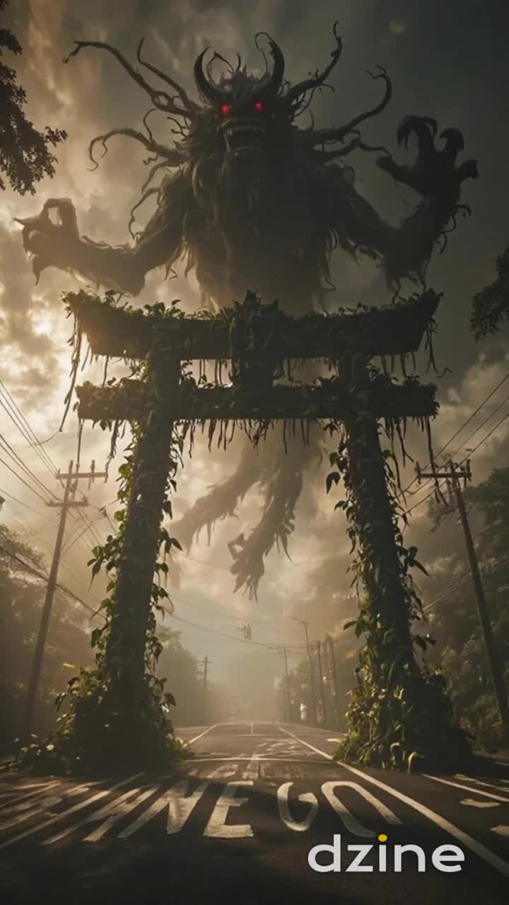 zoom in toward the creature while the creature moves