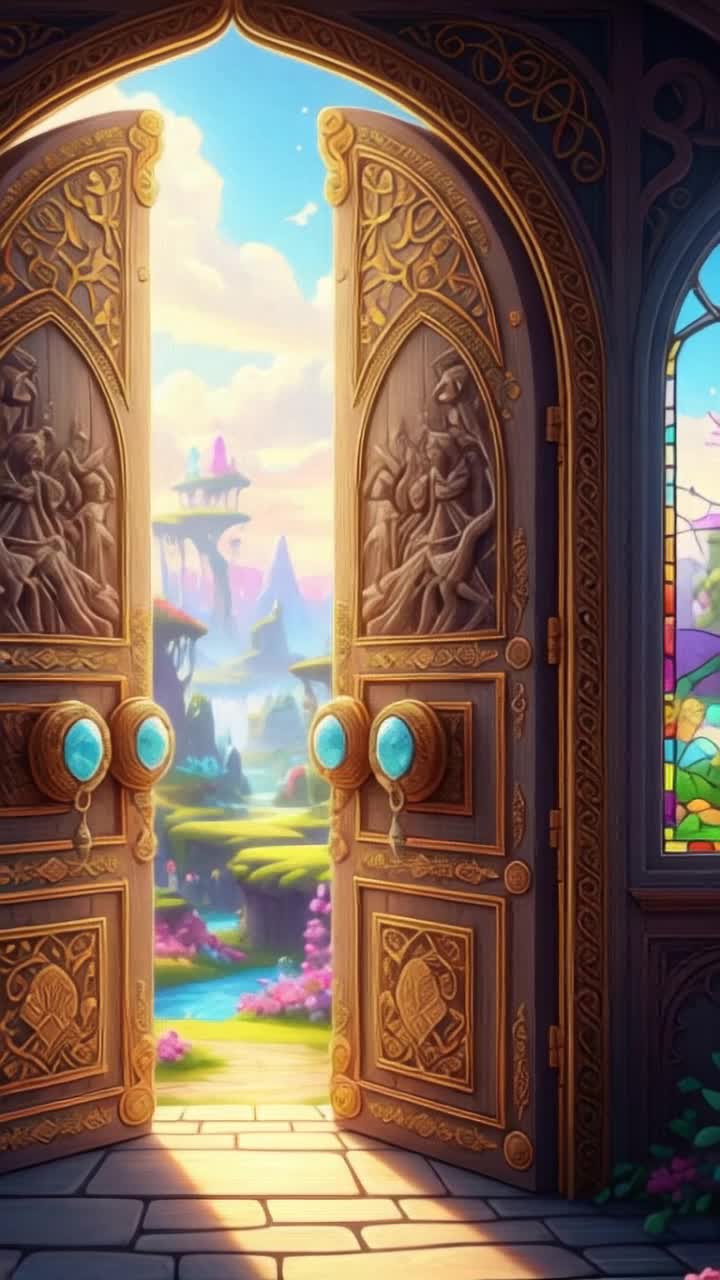 Intricately carved doors, spilling golden light and a scent of unknown blossoms, stood ajar With a mix of fear and wonder, I pushed them open to a breathtaking world that defied reality Vibrant, impossible flora, floating rock formations, and a crystalline river filled the vista Taking a deep breath, I stepped across the threshold, leaving the familiar world behind to venture into a land of marvels and untold adventures