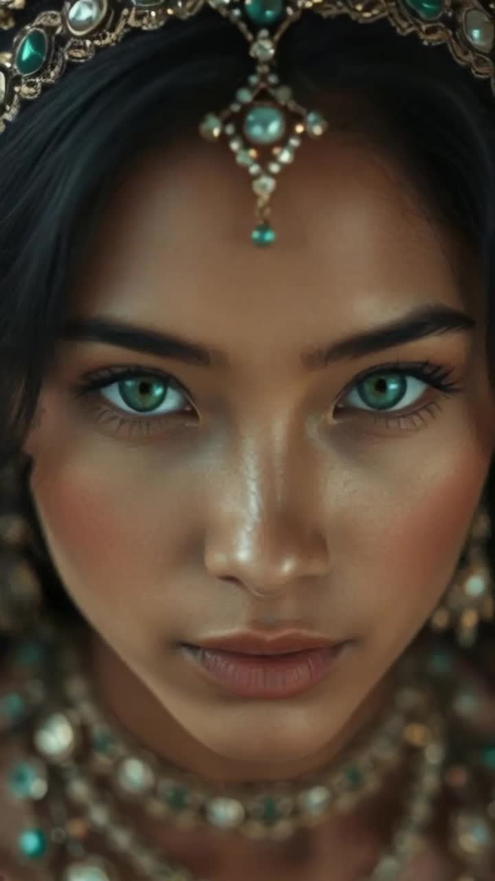 Enchanting woman playfully winks then gracefully blows a kiss using delicately outstretched hand gesture Vibrant sunset casting golden hues on her silhouette as gentle waves crash in the background creating a serene beach atmosphere