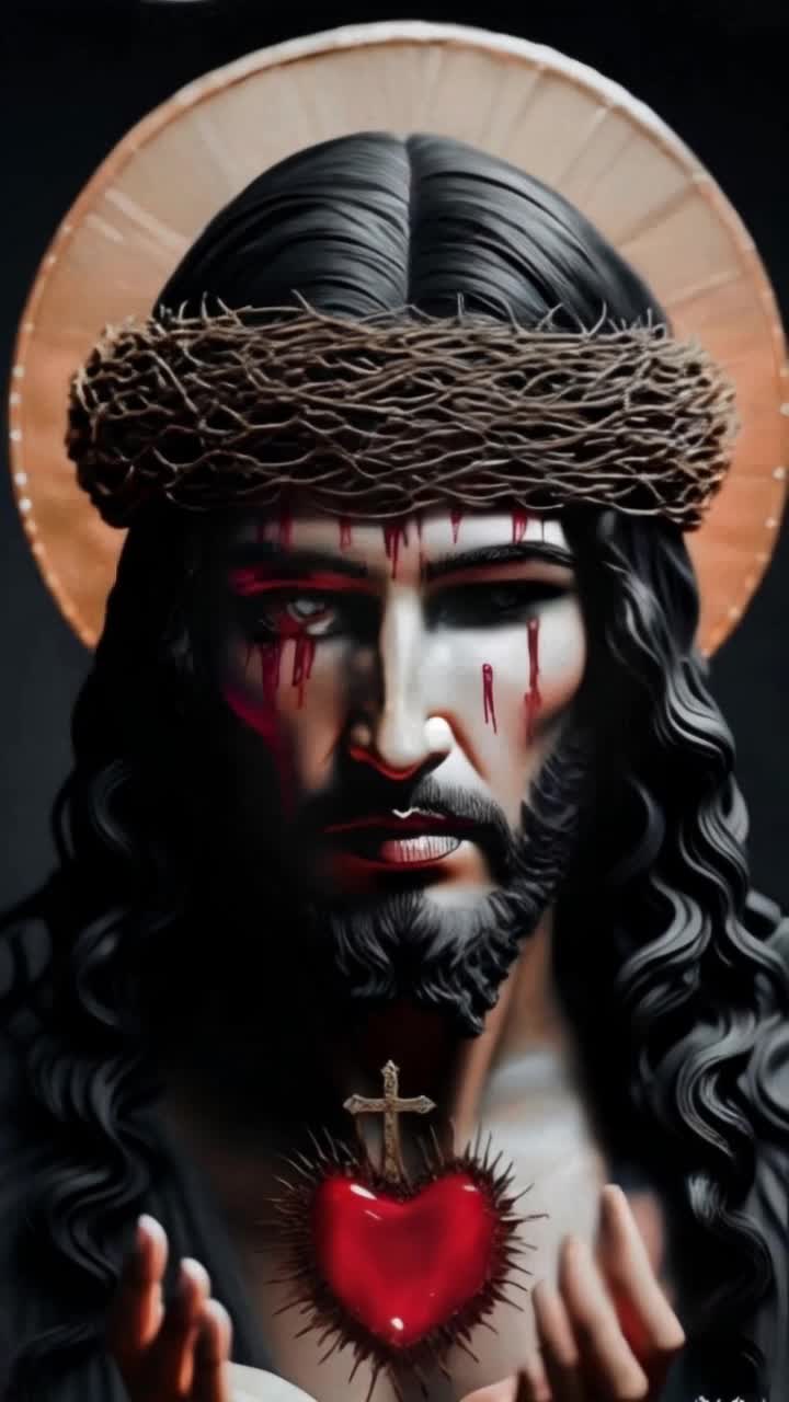 Jesus laughing the pain away