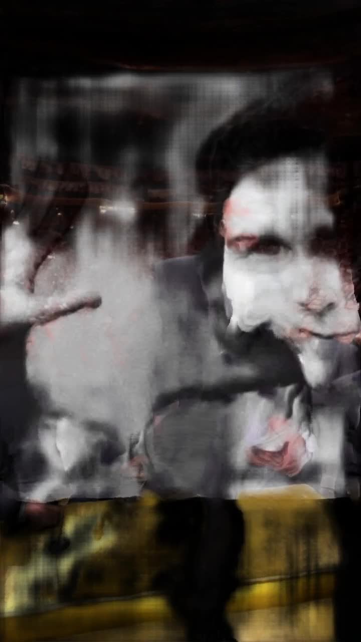 Ted bundy smiling and walking up to the podium to accept an Oscar, hes wearing a tuxedo, his hair slicked back, a huge audience of beautifully dressed men and women at the Oscars applaud as he walks up stairs to the gold podium to accept his Oscar 