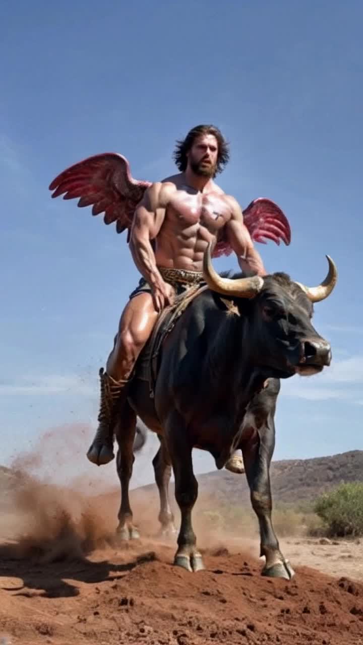 Archangel Michael was Wild Wild Buffalo Bill a stocky muscular built like Zues, standing at 6 ft 3, riding a wild bull for fun
