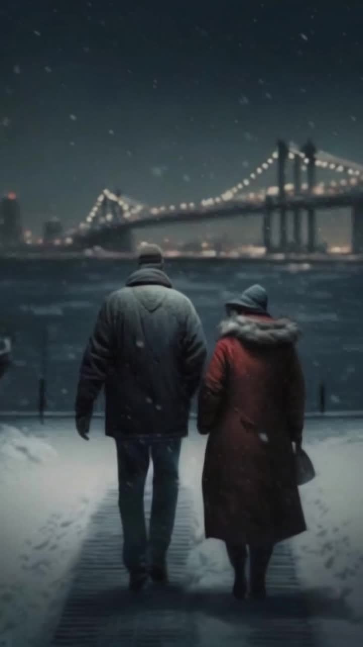 couple walking down path