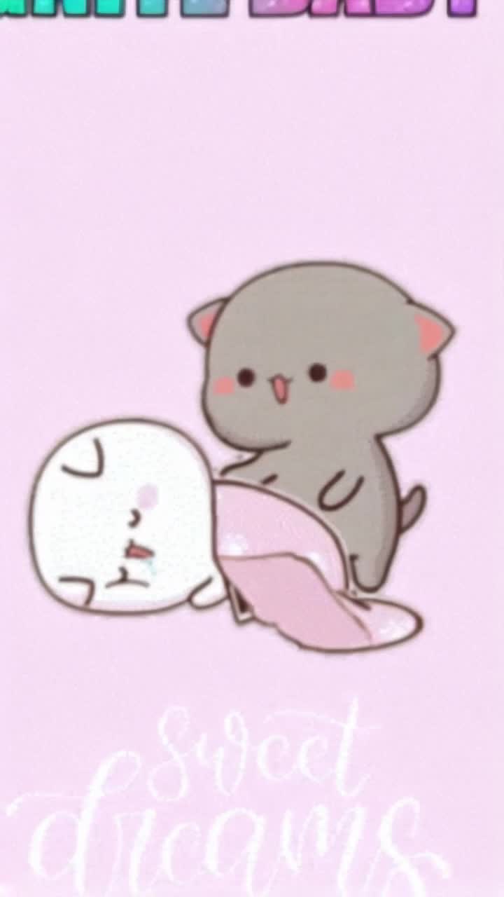 Two charismatic anthropomorphic cats a mischievous male with sparkling eyes playfully draping a soft pastel bedsheet over a serene fluffy female cat peacefully nestled Nearby a tiny smartphone resting beside her twitching whiskers glowing in warmth Cozy sunlit room filled with plush cushions colorful houseplants casting soft shadows through expansive windows Golden rays enveloping their fur highlighting a tranquil scene Gentle sounds of chirping birds outside creating a blissful melody enhancing the peaceful ambiance