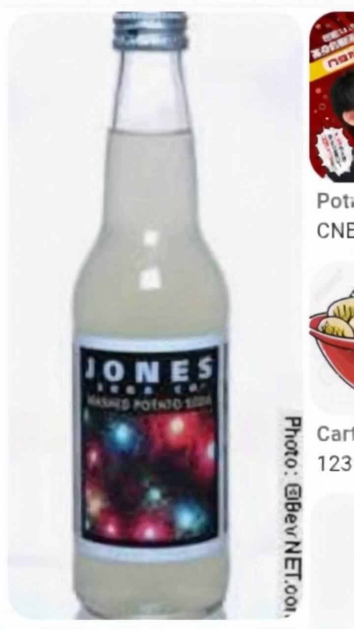 Looks like a commercial, standing in the middle of a barren desert a lumberjack with a trail of his own footprints, in the glare of the sun he sets his ax down on the cracked and parched sand to take a nice warm refreshing gulp of steaming salty potato soda, he winces and holds a thumb up, great stuff 