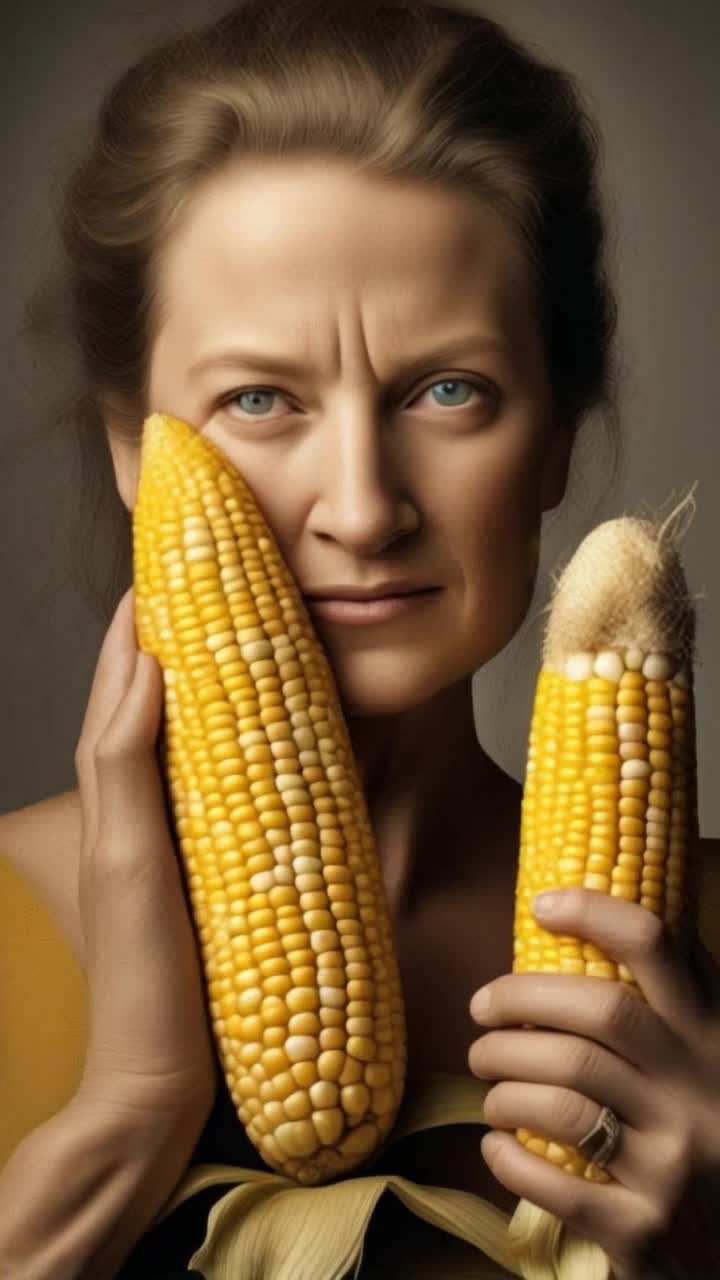Corn cobs floating around 