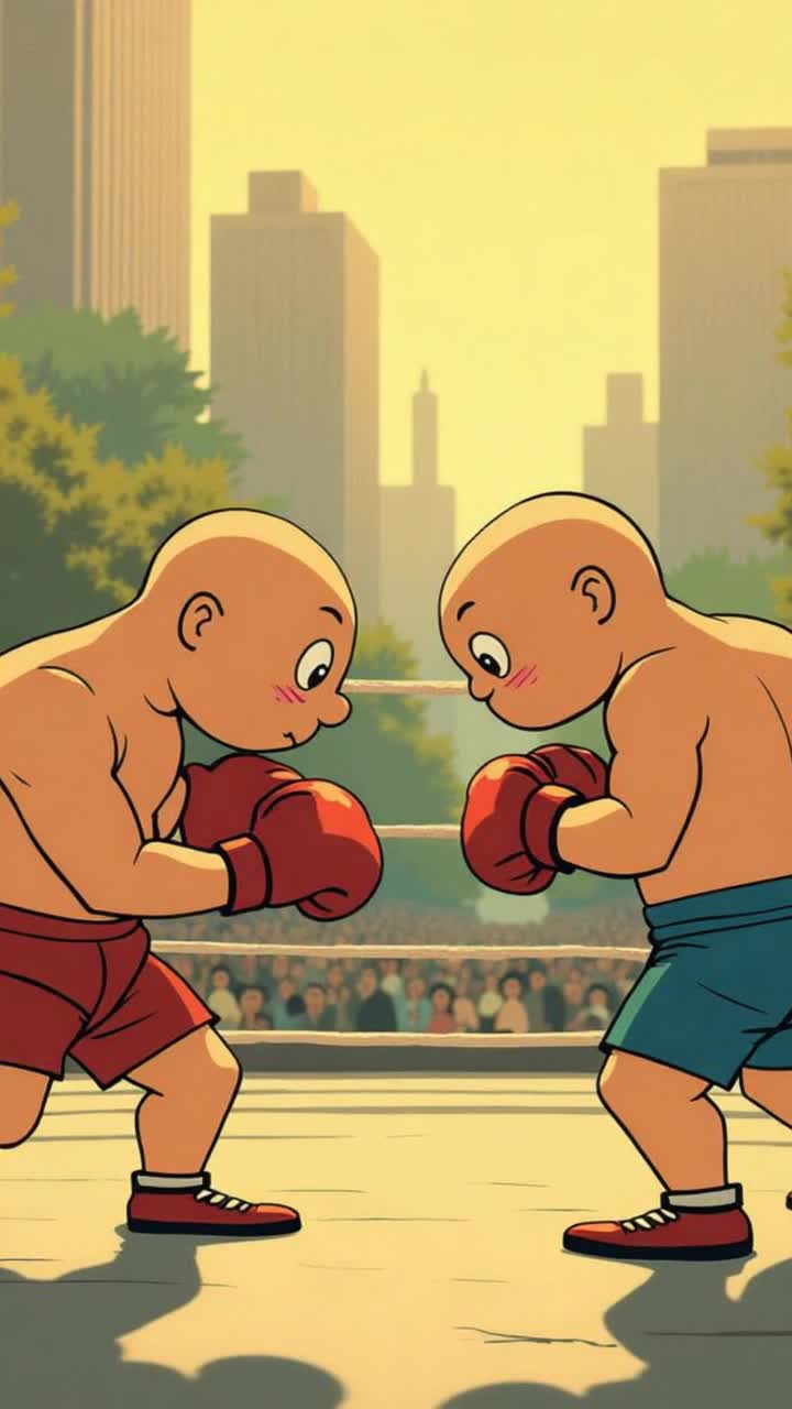 2 boxers hitting each other with punches 