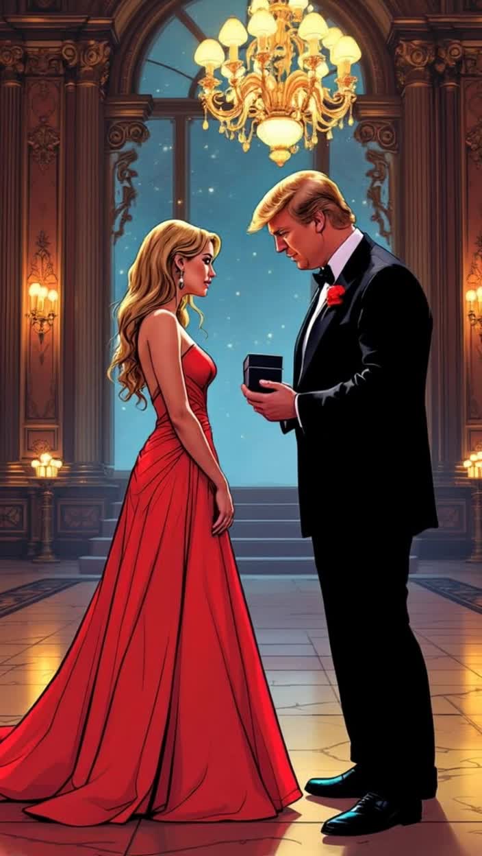 Barron Trump asks Jessica Wallace to marry him