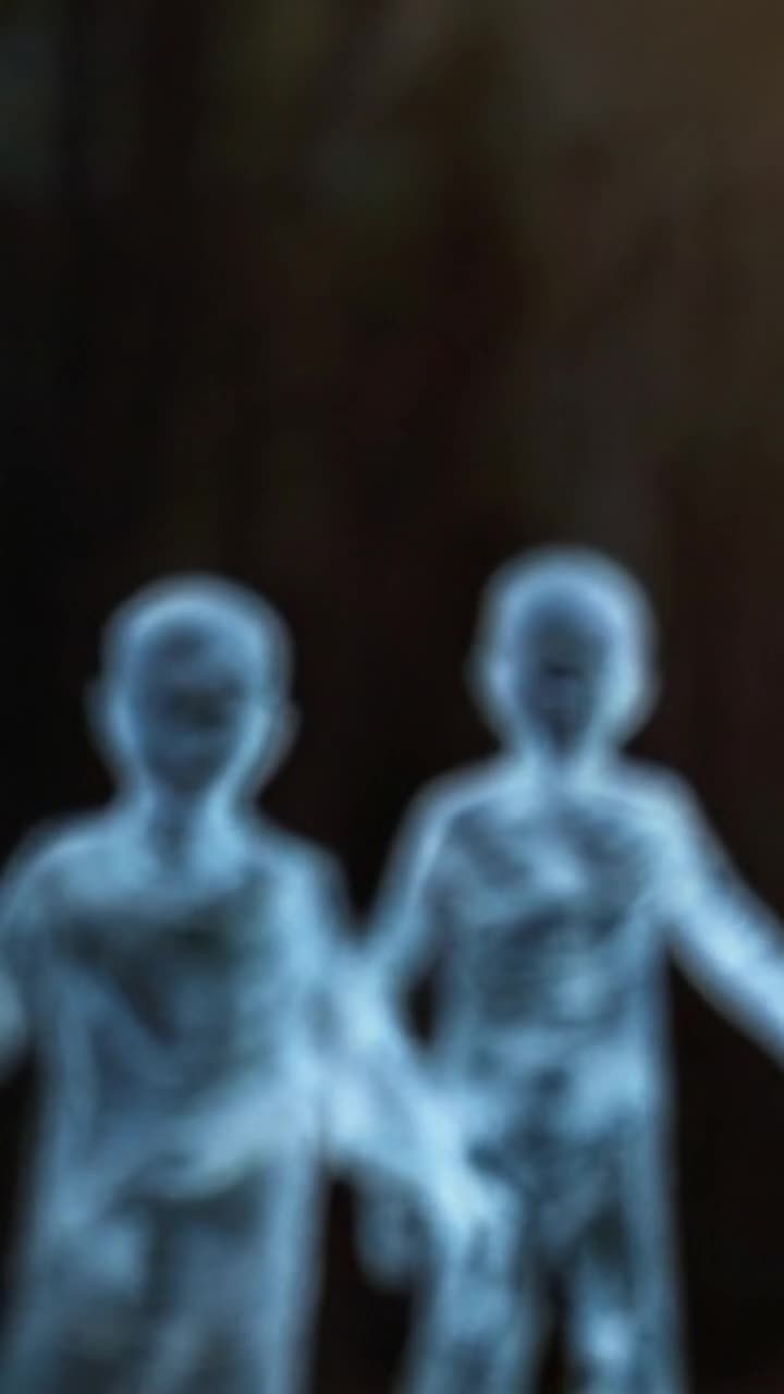 Ghostly outlines of children at play blur at the edge of perceptionhands extended, inviting, or warning Light seeps in like memorydim, fractured, and cold
